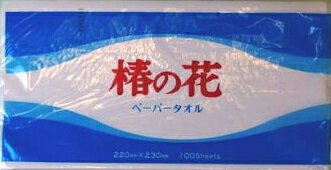 [特価品][2ケース入り] タオルペーパー 椿の花 100枚入 [50パック×2ケース入 レギュラー]《三和製紙正..
