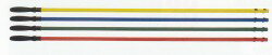 HYGENクイックコネクトストレートハンドル133cm［数量：6本/箱］［サイズ：4.1×4.1×133.0cm］[色：黄・青・緑・赤][品番：RFGQ75006]（ラバーメイド）