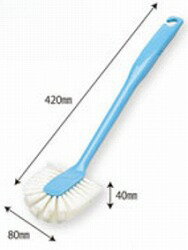トイレブラシワイド[Art4107][全長：420mm]《アプソン正規取扱店》トイレブラシ　トイレ掃除　トイレ　..
