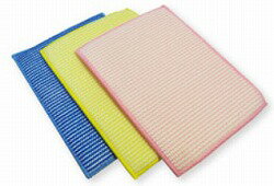 スクラビングワイパーSW2317[ブルー・ピンク・イエロー]《アプソン正規取扱店》ダスター　クロス　雑巾　マイクロファイバー