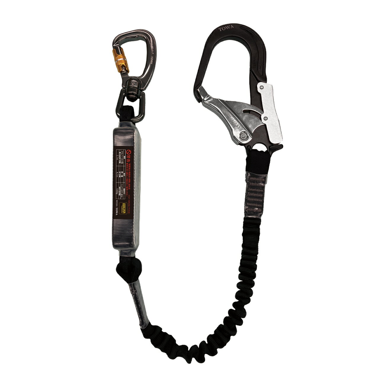 TOWA　フレックスランヤード　シングル　アルミフック　150cm［品番：TWNHLY1315］《TOWA正規代理店》..