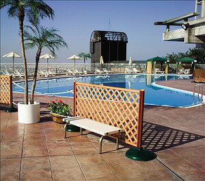 ホームベンチ　ステン[規格：1200　約7.8kg][カラー：青][JAN4904771363134]サビに強い脚部ステンレス製《テラモト正規代理店》●お客様組立商品[事業者限定]