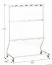 ●送料無料モップハンガーヘッドホールド(12本掛)【サイズ:約W962×D490×H1273mm】大型モップ用首振りタイプのモップもすっきりコンパクトに収納《テ...