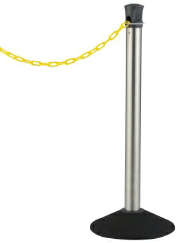 チェーンスタンド　プラチェーン[チェーンカラー：黄］[チェーン内蔵式][屋内・屋外対応]雨天 寒冷地対..