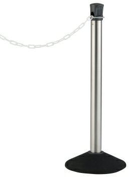 チェーンスタンド　プラチェーン[チェーンカラー：白］[チェーン内蔵式][屋内・屋外対応]雨天・寒冷地..