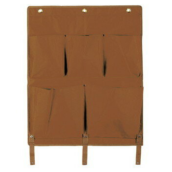 BMダストカー専用ポケットE[大][茶][570×670mm]《テラモト正規代理店》受注生産品[事業者限定]