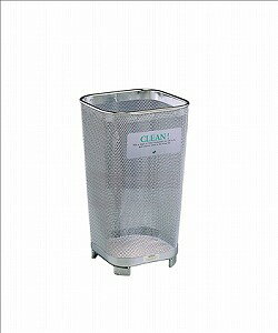 乐天商城 - グランドコーナー350角Rステン14ステンレス製屑入れ（屋外用）47Lサビに強いステンレス製屋外や海辺でも安心してお使いいただけます市販の70Lポリ袋が使用できます《テラモト正規代理店》[事業者限定]