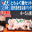 とらふぐ ちり鍋セット4-5人前/送料無料【山口県産仙崎ふぐ】