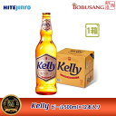 ★新登場★【HITE JINRO】Kelly ケリー ビール（瓶）500mlx12本セット『1箱』★ 韓国 No.1 瓶ビール アンバーボトル 清浄麦芽100％ デンマーク産モルト使用 2度熟成 のど越し【韓国食品 韓国酒 韓国ビール 韓国お土産 ソン ソック】 あす楽