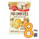 【ヘテ】ハニーバターチップ フロマージュブラン 60gx8袋 韓国お菓子 チーズ味 韓国で大人気！フロマージュブランチーズ風味 ポテトチップス【お得なまとめ買い】(09657x8)