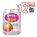 【ヘテ】すりおろし ももジュース 238mlx12缶 ★ 韓国 ジュース おろし桃ジュース (05031x12)