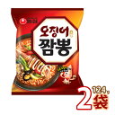 イカチャンポン 124g X 2袋 ★ 韓国食品 韓国食材 韓国料理 韓国ラーメン 辛いラーメン オジンオチャンポン インスタントラーメン 袋麺(01040x2)