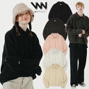 【正規品】 WV PROJECT ニット ゆったり Hana Boucle Collar Knit MJKN7637 ☆ オープンカラー 長袖 メンズ レディース ユニセックス 男..