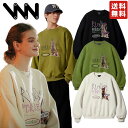 【購入特典Tシャツ付き!】 WV PROJECT トレーナー 刺繍 起毛 Phantom Forest Sweatshirt MJMT7690 ☆ トップス オ...