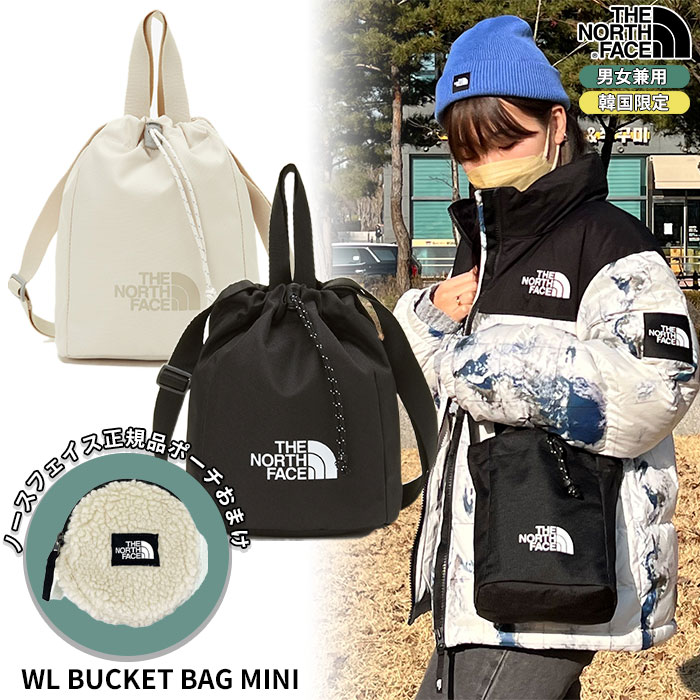 ★数量限定おまけ付き★THE NORTH FACE トートバッグ 2way WL BUCKET BAG MINI NN2PP51 ☆ ロゴ 巾着 ショルダーファー バッグ 韓国ファッション カジュアル 韓国限定 WHITE LABEL 韓国 ノースフェイス ホワイトレーベル【正規品/韓国発送/関税込/送料込】