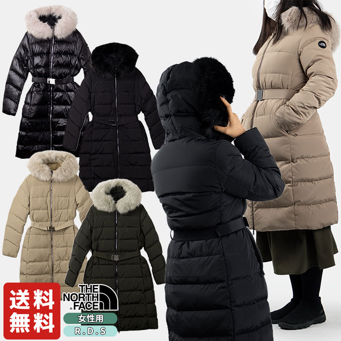 【正規品】 THE NORTH FACE アウター ダウンコート W'S MARANA DOWN COAT NC1DP80 ☆ ファー レディース ひざ下丈 保温性 カジュアル シンプル コート 防寒 韓国ファッション ノースフェイス 【韓国発送/海外通販/関税込/送料無料】