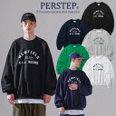 【正規品/送料無料】PERSTEP / New Field Sweatshirts SMMT4511 スウェットシャツ トレーナー ユニセックス メンズ カジュアル ストリート 韓国ファッション 韓国ブランド パーステップ 秋 冬 韓国 全4色【韓国発送/海外通販/関税込】