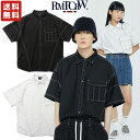 【正規品/送料無料】 ROMANTIC CROWN / FRONT POCKET WORK SHIRT 半袖 シャツ カジュアル ストリート メンズ レディース カップル ゆったり 大きめサイズ オーバーフィット 韓国ブランド 韓国ファッション ロマンティッククラウン【韓国発送/海外通販/関税込】