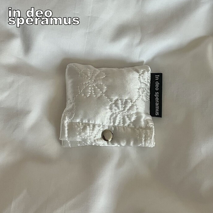 【正規品】 IN DEO SPERAMUS Airpodsケース イヤホンケース Satin airpods case ☆ サテン キルティング ワイヤレスイヤ...