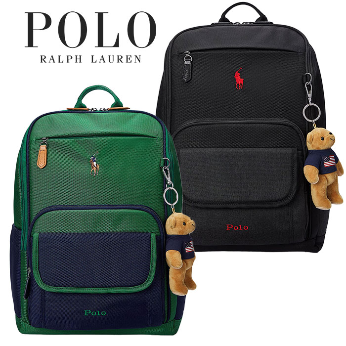 楽天DOOR SEOUL＼期間限定10％OFF＆クーポン発行／ POLO RALPH LAUREN バックパック リュック POLO PONY BACKPACK & BEAR CHARM ☆ キッズ用 子ども用 ロゴ 収納たっぷり 春 夏 秋 冬 シンプル カジュアル 登校 通学 人気ブランド ポロラルフローレン 【韓国発送/海外通販/関税込/送料無料】