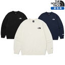 【正規品】 THE NORTH FACE トレーナー ベーシック M'S ESSENTIAL SWEATSHIRTS NM5MQ00 ☆ メンズ スウェット ロゴ刺繍 袖ロゴ シンプル カジュアル ストリート 韓国ファッション ノースフェイス 【韓国発送/海外通販/関税込/送料無料】