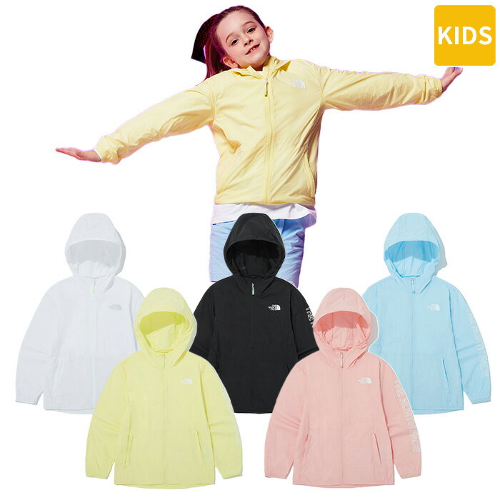  THE NORTH FACE ジャケット キッズ K'S TAILWIND HOODIE NJ3LQ12 ☆ 子供服 軽量ジャケット ジッパー ハンドポケット 春 夏 秋 シンプル カジュアル キッズ ジュニア 女の子 男の子 韓国ファッション ノースフェイス 