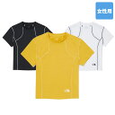  THE NORTH FACE Tシャツ トップス W’S ICE GEAR LINE S/S R/TEE NT7UQ35 ☆ レディース カットソー 半袖 カジュアル シンプル ロゴ ワンポイント アウトドア アクティビティ 韓国ファッション ノースフェイス 