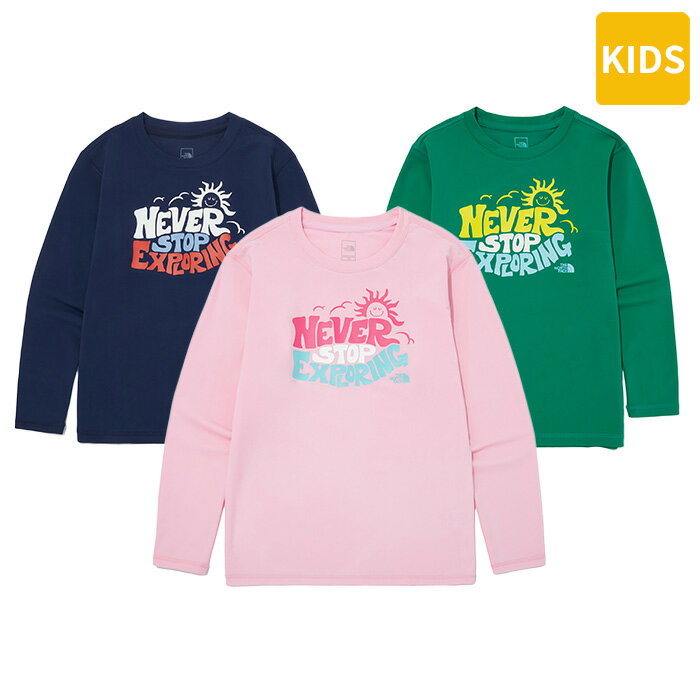 楽天DOOR SEOUL【正規品】 THE NORTH FACE ラッシュガード K'S SANDCASTLE L/S TEE NT7TQ06 ☆ 子供服 長袖 水着 ウォーターウエア レタリンググラフィック ベビー キッズ ジュニア 韓国ファッション 韓国 ノースフェイス 【韓国発送/海外通販/関税込/送料無料】