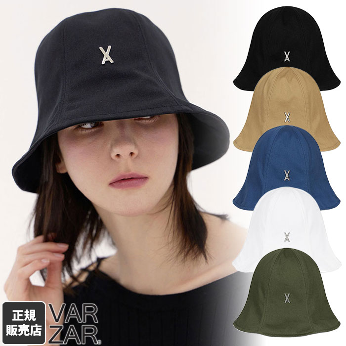 楽天DOOR SEOUL【正規販売店】 VARZAR チューリップハット コットン VA Stud Basic Tulip Hat ☆ ハット 深め ロゴ カジュアル シンプル レディース メンズ 韓国 大人気 芸能人 春 夏 秋 冬 韓国ファッション 韓国ブランド バザール 【韓国発送/海外通販/関税込/送料無料】