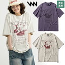 楽天DOOR SEOUL【正規品】 WV PROJECT Tシャツ ゆったり Happy world 1/2 sleeve t-shirts JIST7712 ☆ オーバーフィット シンプル カジュアル ストリート シンプル レディース メンズ 韓国ファッション 韓国ブランド ダブリューブイプロジェクト 【韓国発送/海外通販/関税込/送料無料】