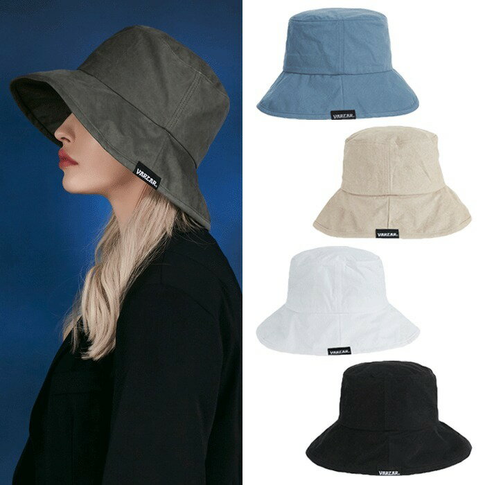 【正規販売店】VARZAR バケットハット 帽子 Wide brim washing bucket hat ☆ ワイド シンプル ストリート メンズ レディース カップル プレゼント 大人気 韓国ファッション オールシーズン 日本未上陸 韓国ブランド バザール 【韓国発送/海外通販/関税込/送料無料】