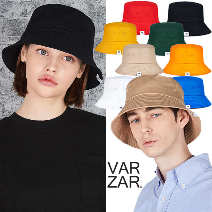 【正規販売店】VARZAR バケットハット 帽子 紫外線 Monogram Label Color Bucket Hat ☆ バケハ シンプル レディース メンズ 人気 韓国..