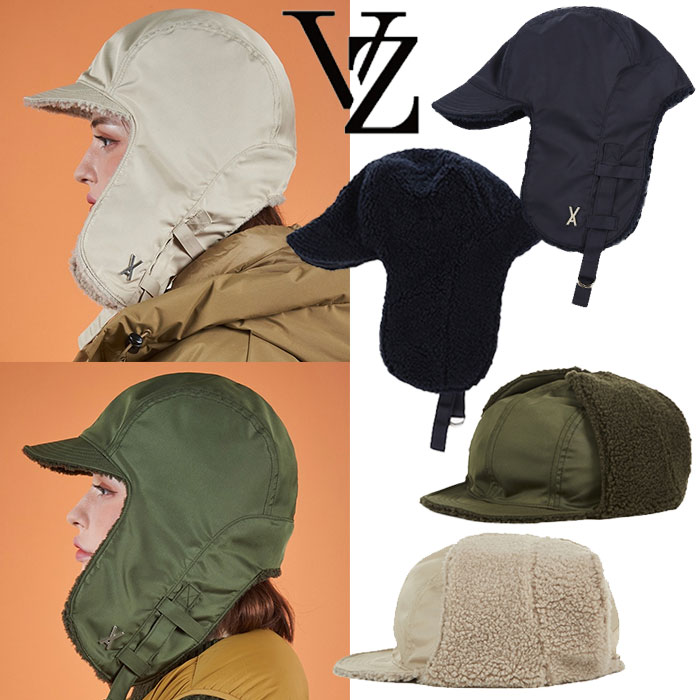 【正規販売店】VARZAR リバーシブル 2WAY トゥルーパーハット Stud Logo Over Fit Trooper Hat ☆ 帽子 シンプル レディース メンズ 防寒 小顔効果 大人気 フリース サテン 韓国 韓国ファッション 春 秋 冬韓国ブランド バザール【韓国発送/海外通販/関税込/送料無料】