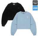 【正規品】THE NORTH FACE トレーナー W'S VELOUR SWEATSHIRTS NM5MQ80 ☆ スウェット ベロア 短め丈 レディース アウトドア ストリート カジュアル シンプル スポーティ 春 秋 冬 ノースフェイス 【関税込/送料無料】(4)