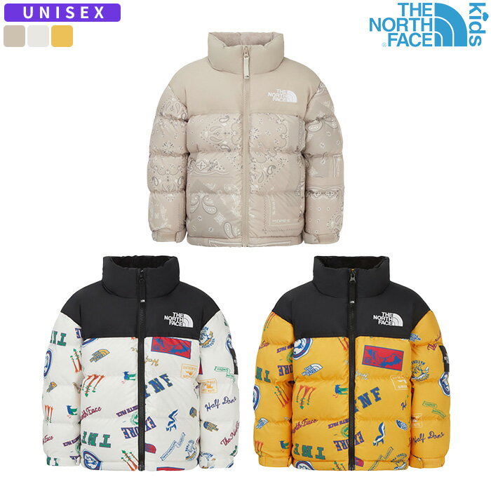 【今だけ10%OFF+クーポン】 THE NORTH FACE ダウンジャケット K'S PRINT NUPTSE JACKET (RDS) NJ1DR65 ☆...
