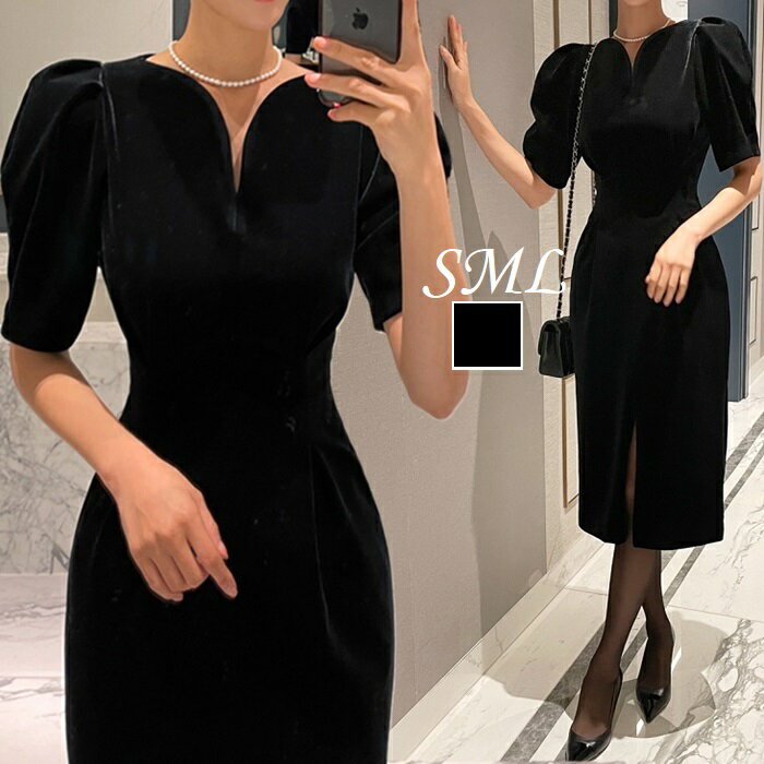 ベロアワンピース パーティードレス ワンピース 結婚式 二次会 お呼ばれ 卒業式 入学式 卒園式 入園式 謝恩会 半袖 発表会 披露宴