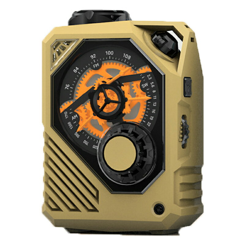 防災ラジオ AM/FM/SW(FM76-108MHz) 受信 SOSアラート 手回し発電 ソーラー充電 USB充電(スマホ充電可) 2000mAhバッテリー LEDライト付き 時計 ポータブル 持ち運び便利 停電 屋外 地震 災害 旅行 出張 アウトドア 防災対策