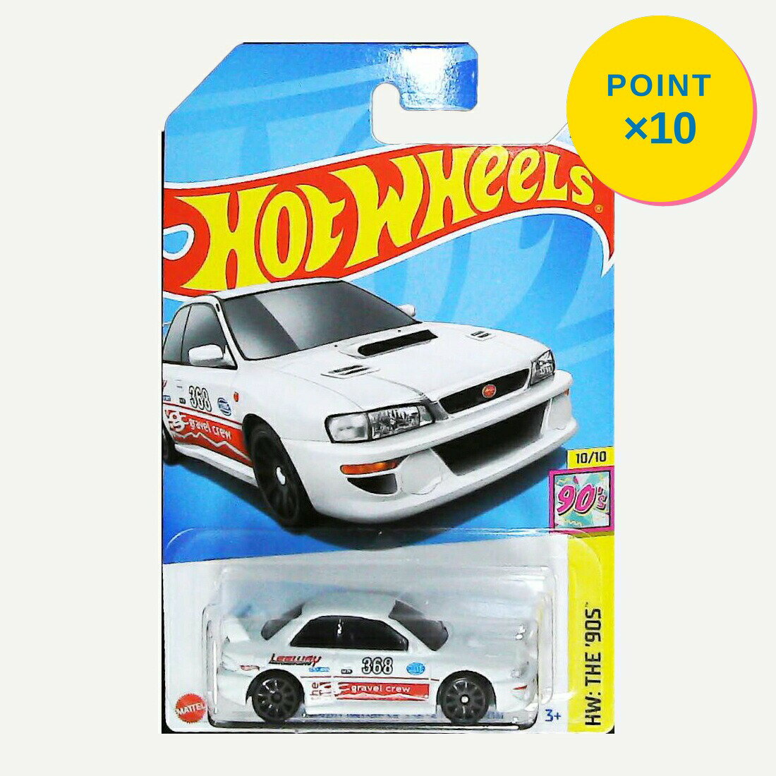 【エントリーで全品P10倍】マテル ホットウィール Hot Wheels ベーシックカー '98 Subaru Impreza 22B-STi Version【HTB12】 新品 正規品