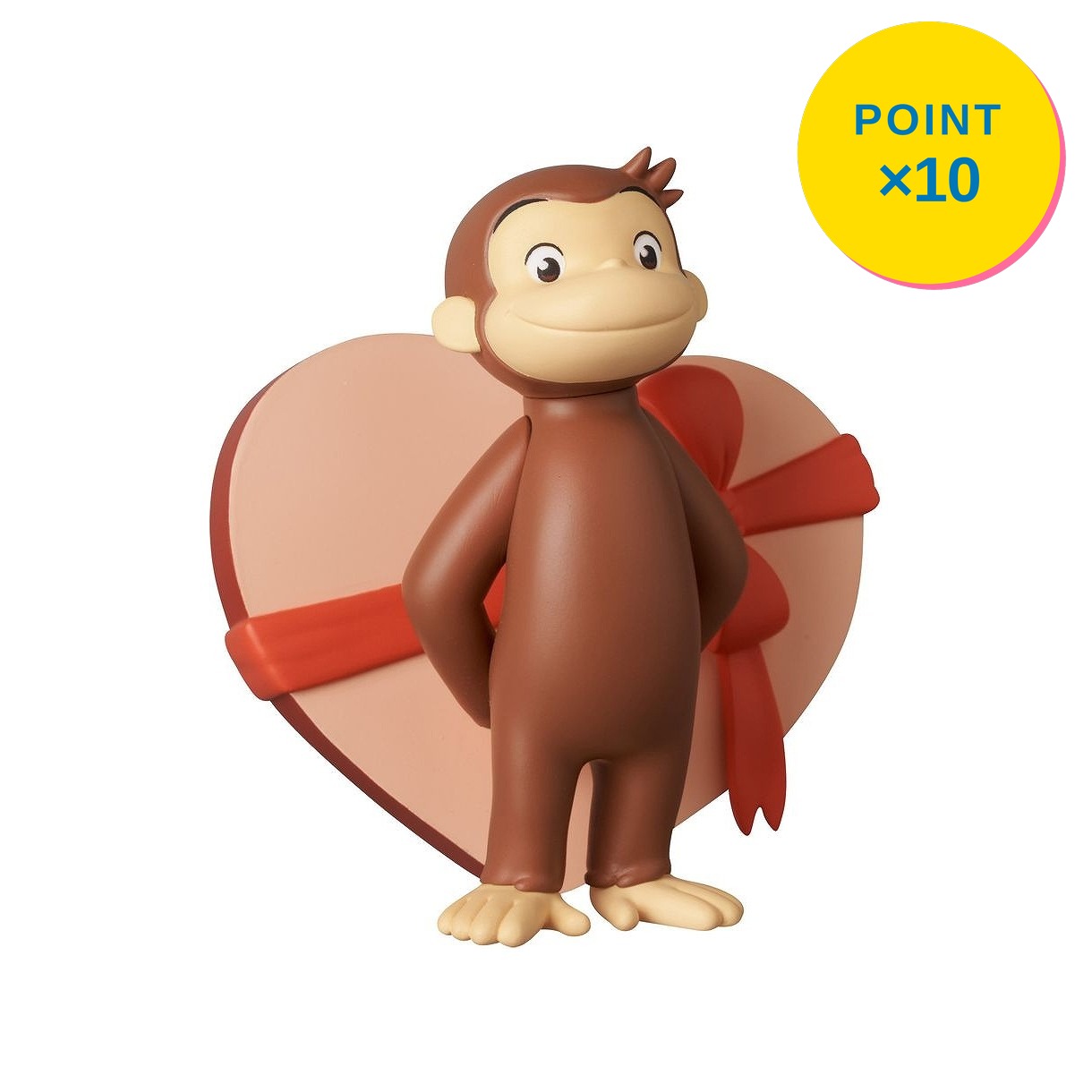 乐天商城 - 【エントリーで全品P10倍】【予約】 メディコムトイ UDF Curious George w/Heart フィギュア 【2026年10月発売予定】