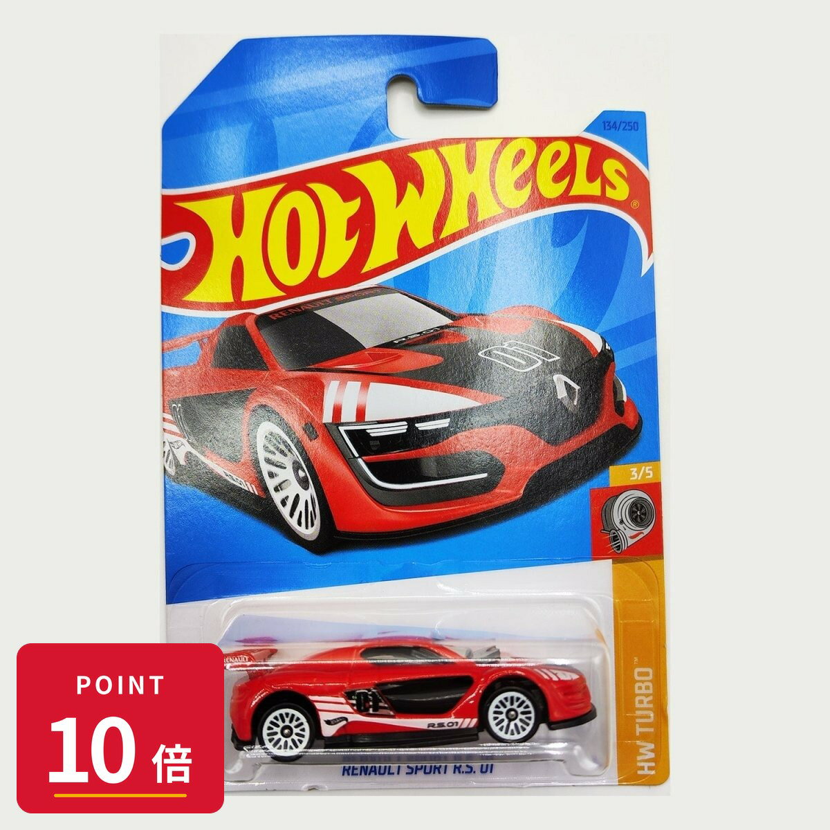 Rakuten - 【エントリーで全品P10倍】マテル ホットウィール Hot Wheels ベーシックカー Renault Sport R.S. 01 【HKJ38】 新品 正規品