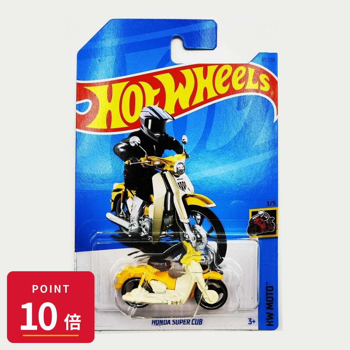 乐天商城 - 【エントリーで全品P10倍】マテル ホットウィール Hot Wheels ベーシックカー Honda Super Cub 【HKK32】 新品 正規品