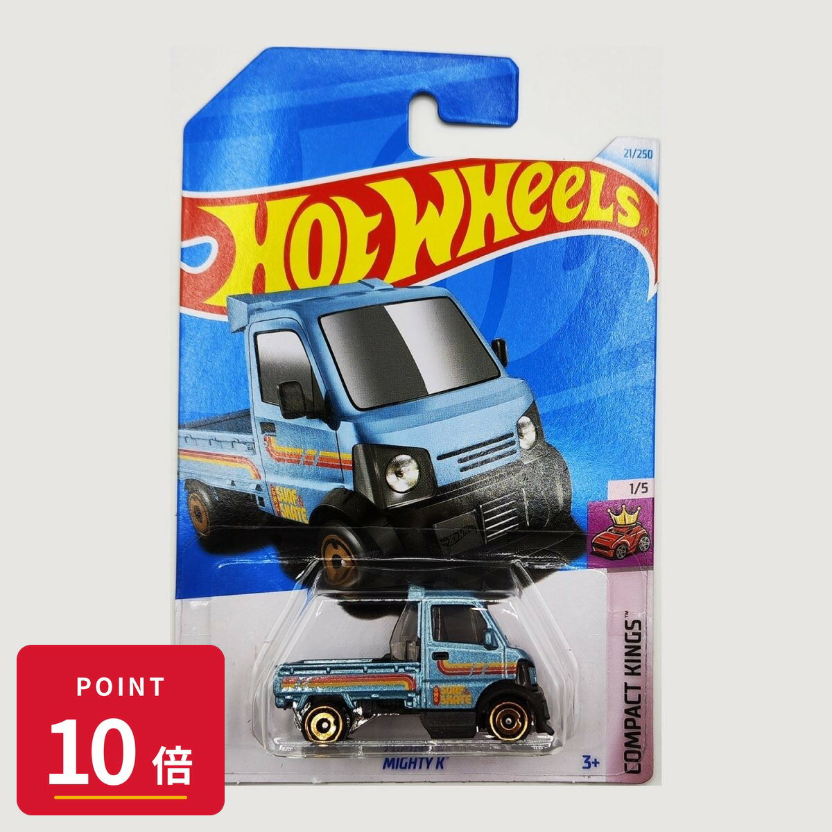 Rakuten - 【エントリーで全品P10倍】マテル ホットウィール Hot Wheels ベーシックカー Mighty K 【HTC17】 新品 正規品