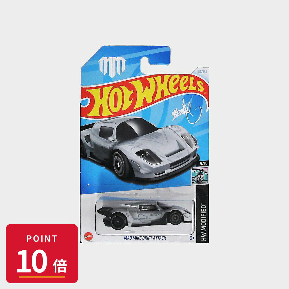 Rakuten - 【エントリーで全品P10倍】マテル ホットウィール Hot Wheels ベーシックカー Mad Mike Drift Attack【HTB66】 新品 正規品