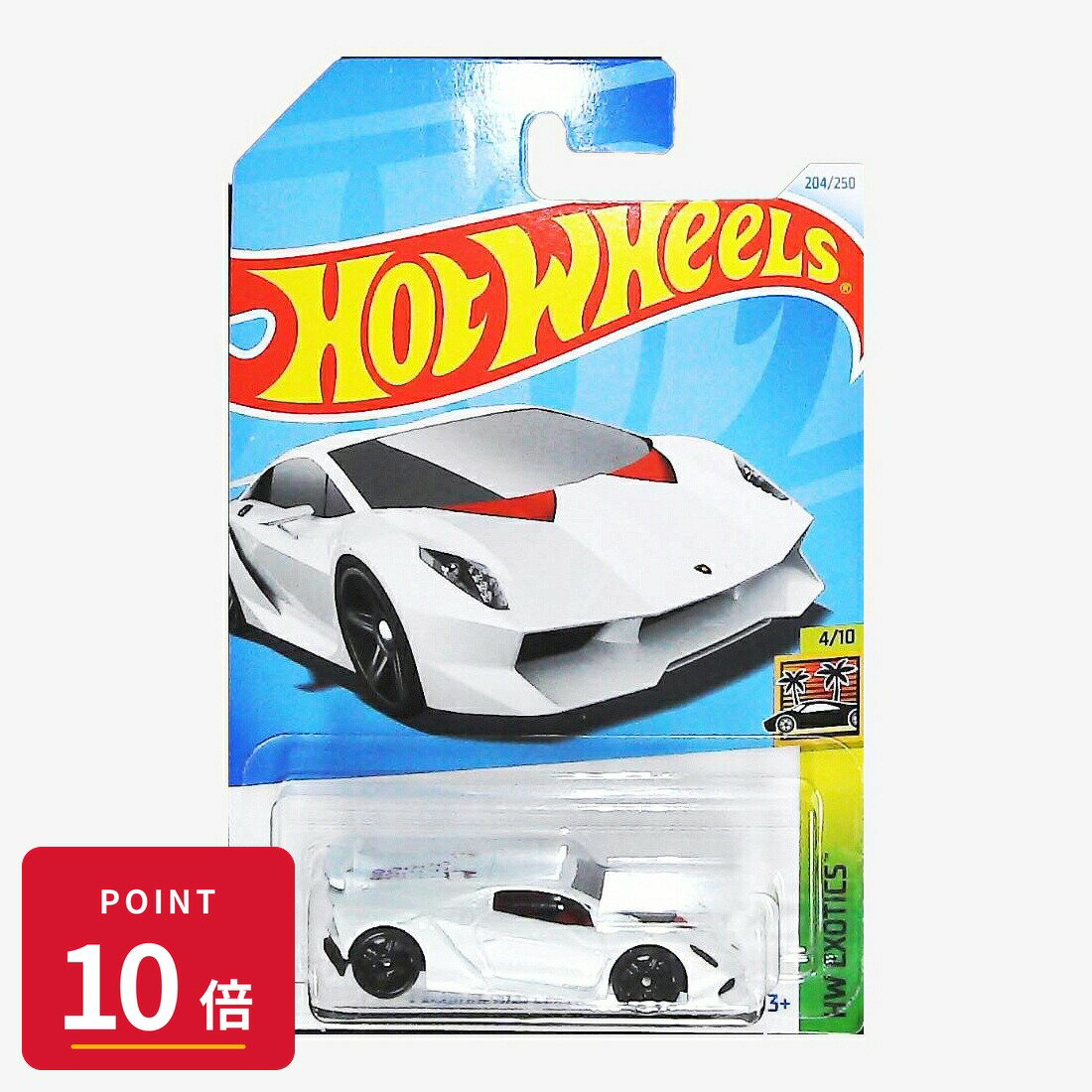【エントリーで全品P10倍】マテル ホットウィール Hot Wheels ベーシックカー Lamborghini Sesto Elemento【HTC23】 新品 正規品