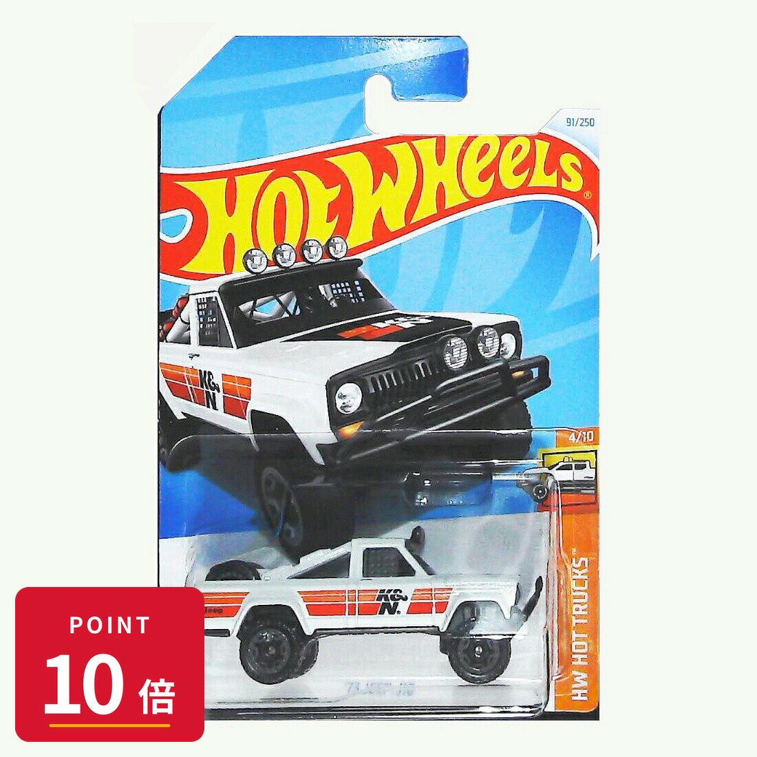 乐天商城 - 【エントリーで全品P10倍】マテル ホットウィール Hot Wheels ベーシックカー '73 Jeep J10【HTF00】 新品 正規品