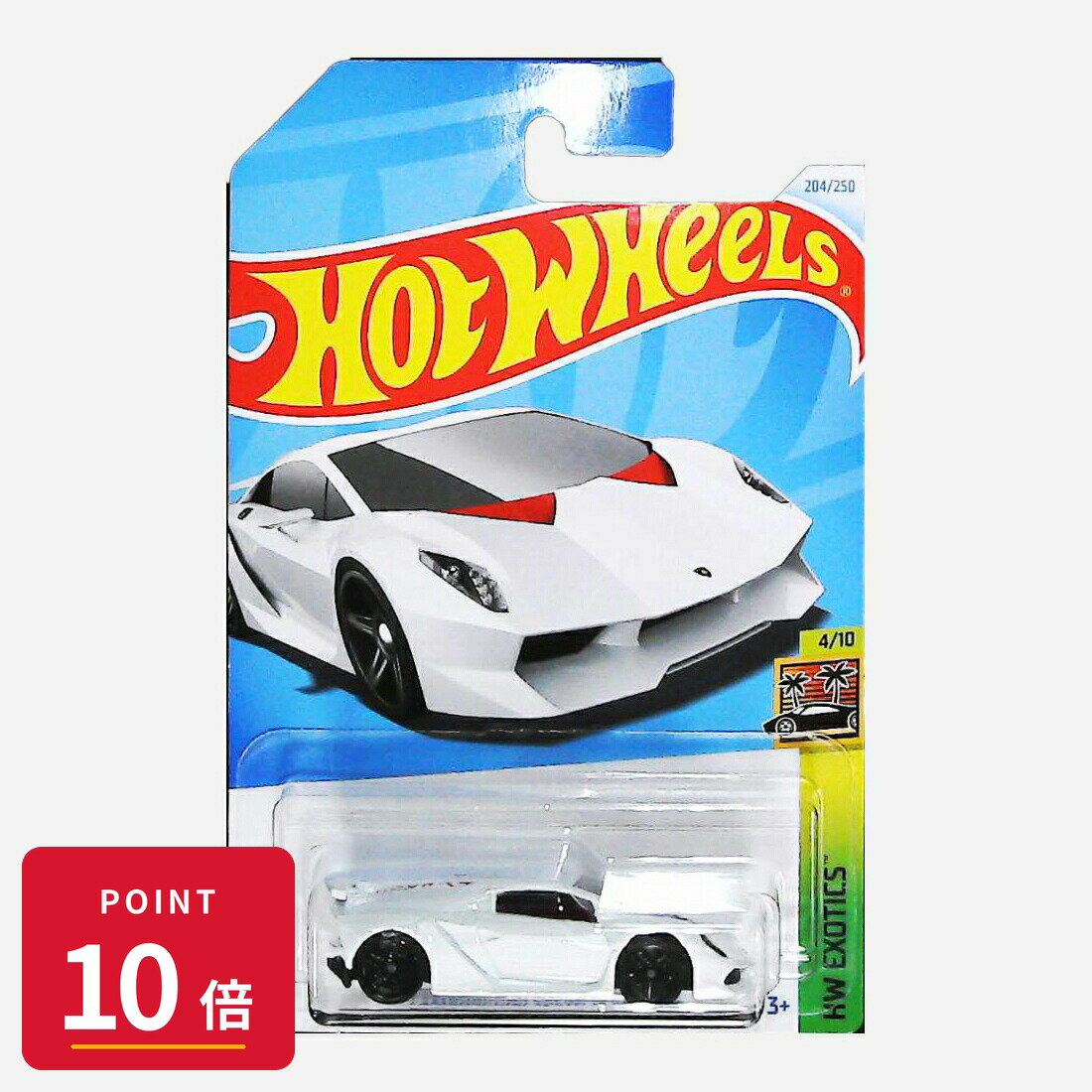 【エントリーで全品P10倍】マテル ホットウィール Hot Wheels ベーシックカー Lamborghini Sesto Elemento【HTC23】 新品 正規品