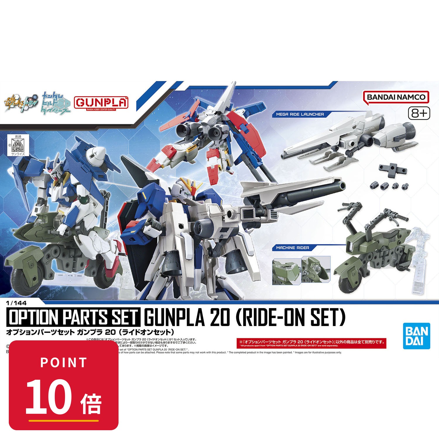 Rakuten - 【エントリーで全品P10倍】バンダイスピリッツ オプションパーツセット ガンプラ 20 (ライドオンセット) プラモデル 新品 正規品 ギフト ラッピング対応【RSL】