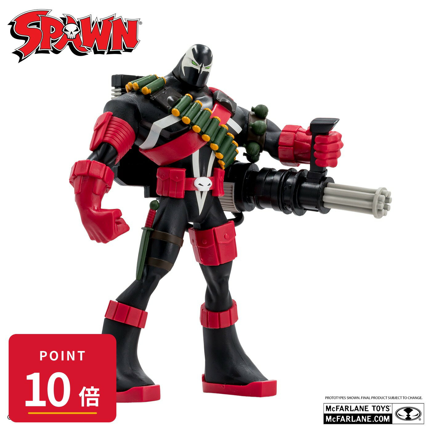 Rakuten - 【エントリーで全品P10倍】マクファーレントイズ スポーン コマンドー・スポーン（30周年） 7インチ フィギュア 新品 未開封 ギフト ラッピング対応【RSL】