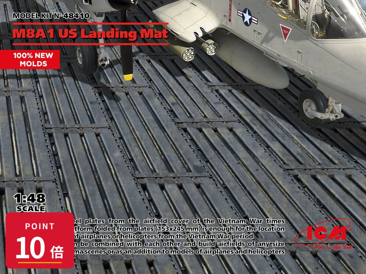 乐天商城 - 【エントリーで全品P10倍】ICM M8A1 USランディングマット (153 x 245mm) プラモデル 新品 正規品 ギフト ラッピング対応【RSL】