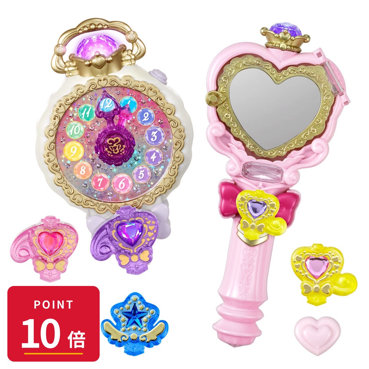 Rakuten - 【エントリーで全品P10倍】バンダイ 名探偵プリキュア ジュエルキュアウォッチ＆プリキットミラールーペセット おもちゃ 変身アイテム 【最強翌日配送】 新品 正規品 【RSL】